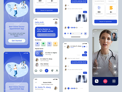 Medical app - Mobile app app design doctor healthcare healthcare app medical medical app medicine mobile app mobile app design mobile design mobile ui