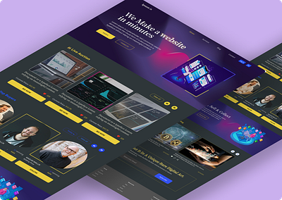 Digital Agency Website app design figma graphic design landing page motion graphics psd ui ux webpage website webui