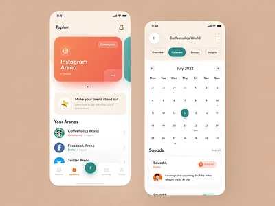 Mobile App: Community app app design clean community community app events ios app design minimal minimalist mobile mobile app design mobile social app modern ui orix sajon social app social network socialmedia ui ux