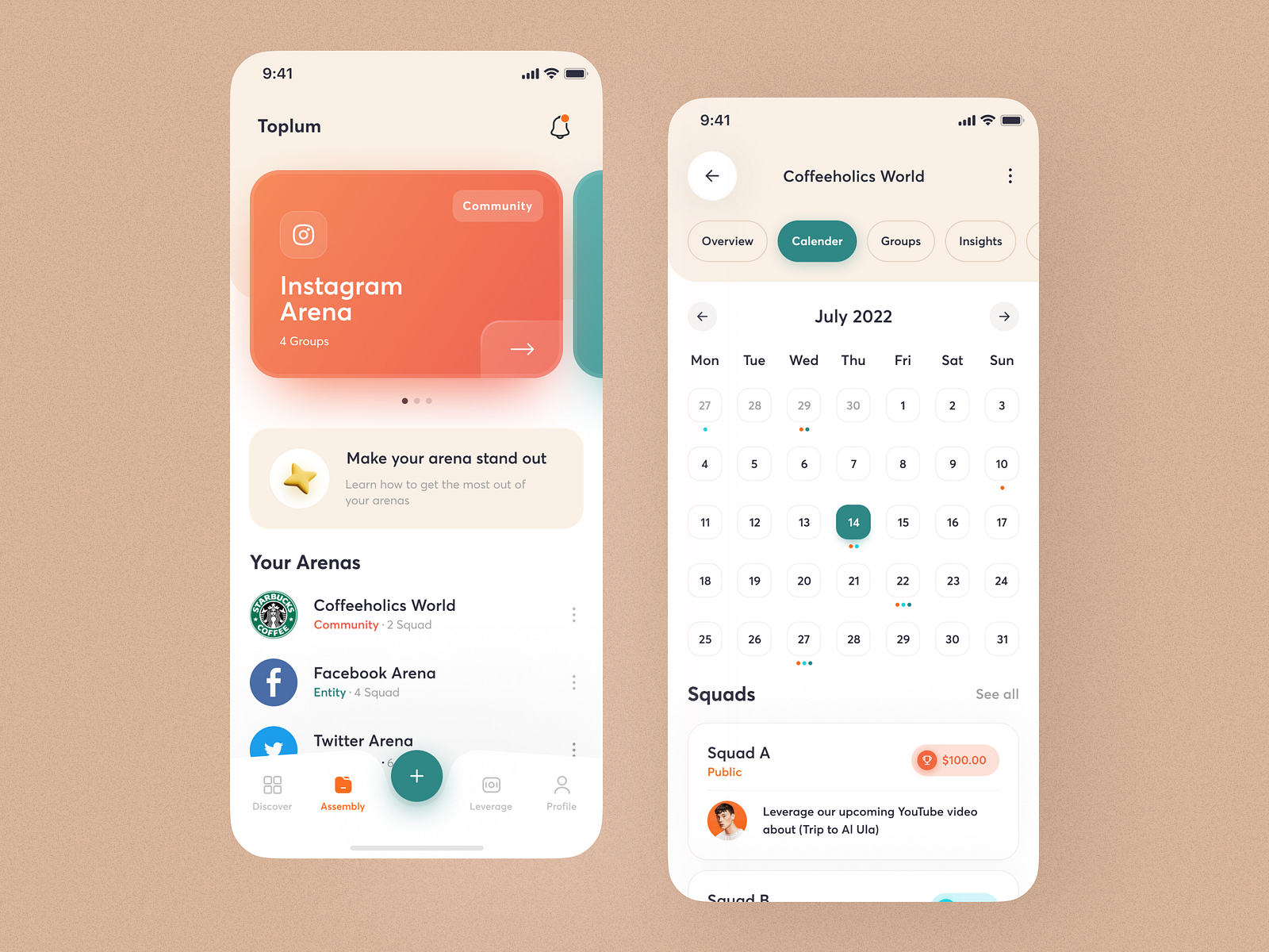 Mobile App: Community by Sajon on Dribbble