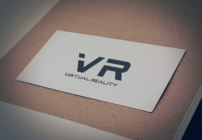 Virtual reality ( VR ) Logo Design app black branding business design flat graphic design icon illustration illustrator logo minimal typography ui ux vector virtual reality vr web website