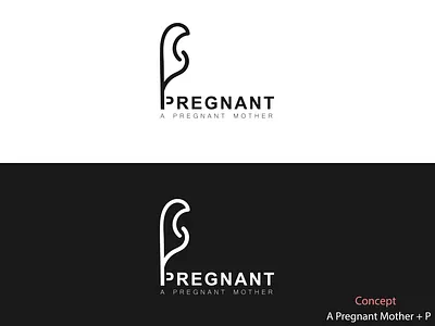 Pregnant Logo Design brand branding creative logo design designer graphic graphic design letter mark logo logo design logo designer logo type mother pregnant rifat