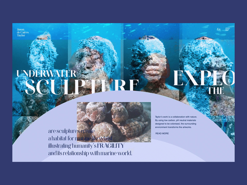 Jason de Caire Taylor — website concept 2 animation art design museum ui web website