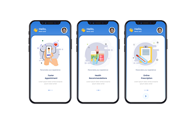 Mobile UI - Onboarding Screens mobile ui ui ui designs
