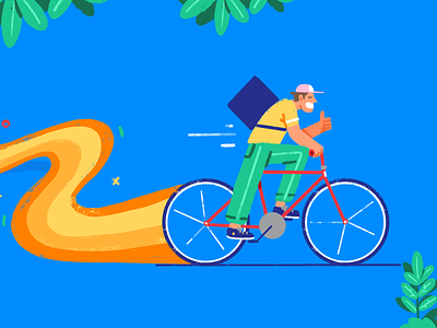 Illustration for a groceries delivery service food food delivery groceries illustration website