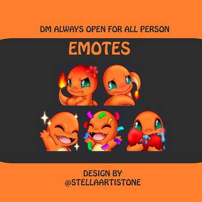 Pokemon Emotes Design design emotes graphic design illustration logo mascot logo motion graphics pokemon emotes twitch design