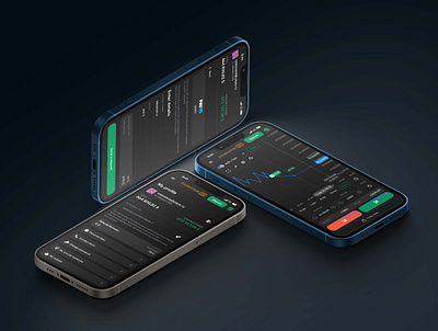 BinarOpt App - Dark Version (Binary Optional) app bank bank app binary binary optional binaryoptional black design interface interfacedesign mobile mobile app mobileapp ui ux