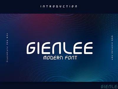 Gienlee - Modern Font artwork branding creative design digital doodle envato fiction font futuristic illustration lifestyle minimalist modern movie new scifi technology trendy ui