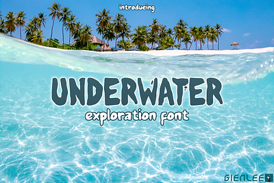 Underwater - Exploration Font adventure archipelago area artwork beach branding continent design display doodle envato exploration font island journey nusantara pirate sea summer water