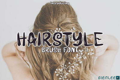 Hairstyle - Brush Font artistic artwork beauty treatment branding brush creator curly design doodle elegant envato font hair haircut memo playful post salon ui word