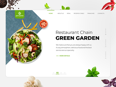 Landing Page for a Restaurant Chain branding cuisine design franchise landing landing page logo minimal product design restaurant typography ui uidesign uiuxdesign ux