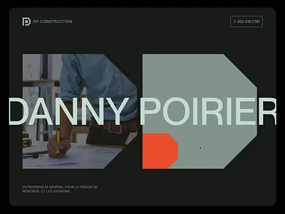 General Contractor Website art direction identity logo montreal web design webflow