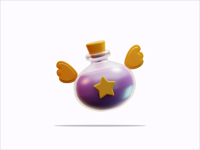 3D Illustration Potion 3d 3d icon 3d illustration 3d modeling animation brand branding design graphic design icon pack icon set illustration instagram template logo motion graphics product design render treasure ui
