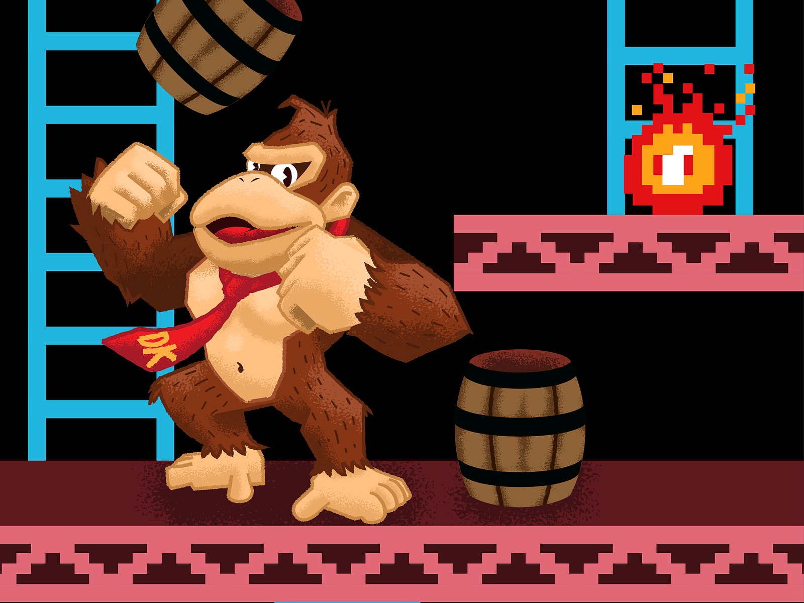 Donkey Kong by Arnulfo González on Dribbble