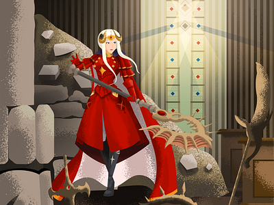 Edelgard 36daysoftype edelgard fanart fire emblem illustration nintendo smash bros three houses vector