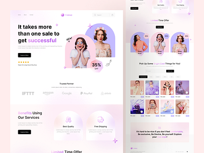 Comsay - Shopify Landing Page Template clothing brand design e commerce ecommerce ecommerce business fashion homepage landingpage mobile online shop online store product shop shopify shopping store ui website website design