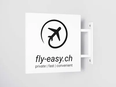 Logo for a private jet company branding graphic design logo