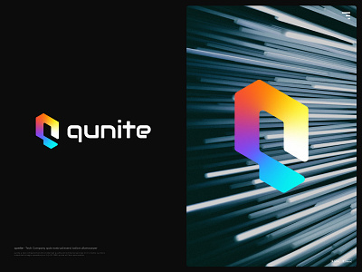 qunite logo brand identity branding cloud graphic design identity illustration it logo logo logo design logos logotype tech logo technologies technology logo