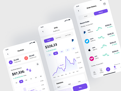 Invest App Design app design bitcoin bitcoin app crypto app cryptocurrency app currency app invest app ui design uiux design ux design web web design