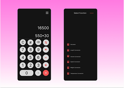 #DailyUI 004/100 calculator #designedBy Malthidar