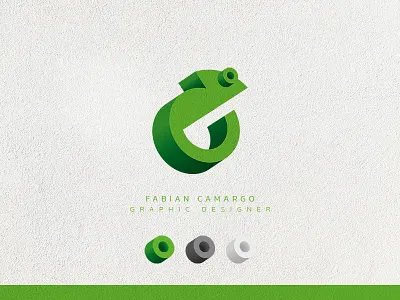 Geometric Chameleon Logo 3d abstract animal branding chameleon colorful creative digital extruded for sale geometric logos marketing media minimalist modern perspective printing simple technology
