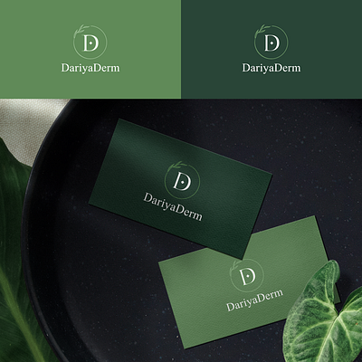 Logo for DariaDerm branding design logo ui