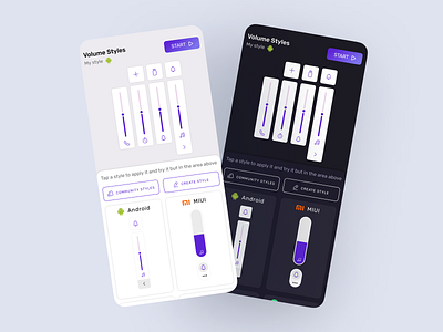 Volume Styles App mobile app ui uiux volume style