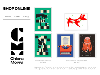 My Online Fine Art Print Shop is LIVE! ✨ best best gift best present chiara morra design draft dribbble fine art flat illustration illustrator minimal online poster print prints shop shop online shot vector