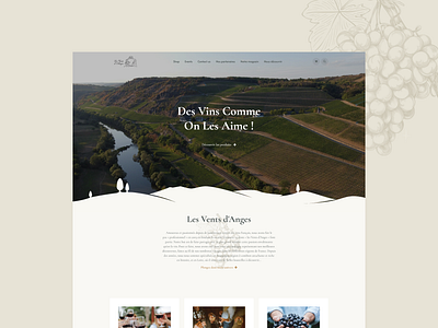 Les Vents d’Anges – Wine eCommerce Website Design design ecommerce fine wine landing page odoo online store shop design ui ui design ux vineyards website wine wine shop