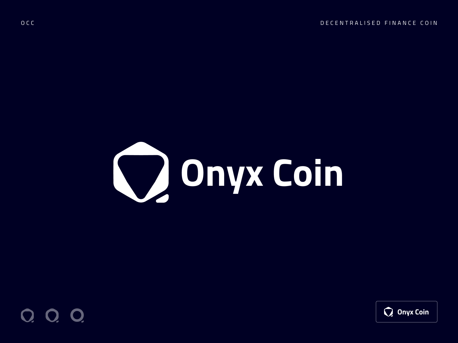 Onyx Coin - DeFi Crypto Currency by Jarosław Buczkowski on Dribbble