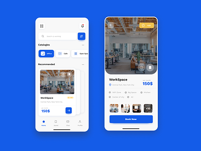 Mobile App | Co-working app branding co working figma graphic design logo mobile app mobile app design ui user friendly ux webdesig website