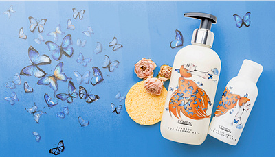 HAIR COSMETICS PACKAGING CONCEPT branding design graphic design illustration