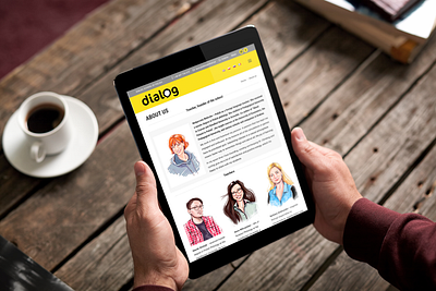 SERIES OF PORTRAITS FOR THE DIALOG SCHOOL WEBSITE branding design illustration