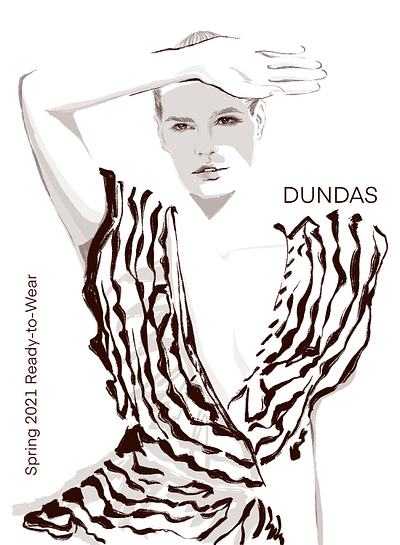 Fashion branding fashion graphic design illustration portrait