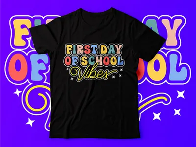 Back To School T-Shirt Design back to school back to school t shirt design first day of school graphic design kindergarten kindergarten logo kindergarten t shirt logo preschool preschool t shirt t shirt t shirt design teacher t shirt typography