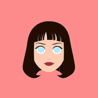 Avatar Picture Icon Flat Design Portraits actors avatar branding cinema design digital art film flat graphic design icons illustration logo movie pulp fiction ui usa