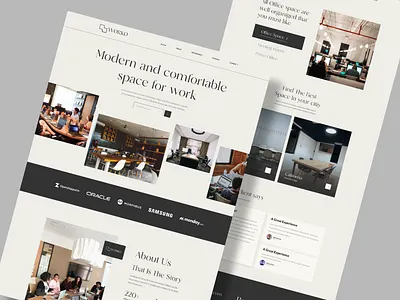 Co-Working Space Landing Page book office cloud working space co working co working space coworkers coworking space figma landing page layout minimal office officespace studio typography ui design user interface web design white space work space work together