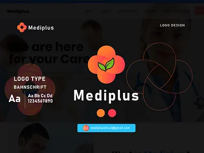 Mediplus - Blockchain Logo Brand Identity Design blockchain brand guidelines brand identity company logo latter logo logo design medical mediplus modern logo design nft