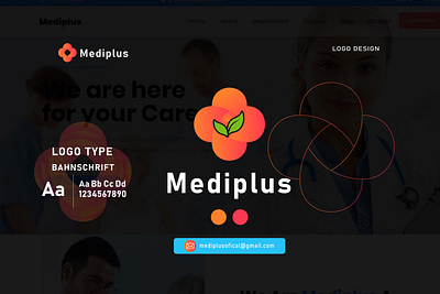Mediplus - Blockchain Logo Brand Identity Design blockchain brand guidelines brand identity company logo latter logo logo design medical mediplus modern logo design nft