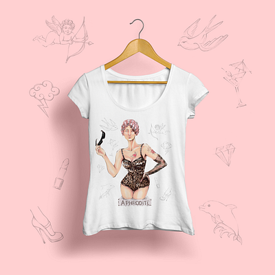 Aphrodite branding design graphic design illustration