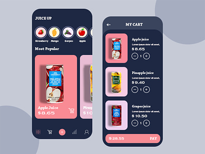 Apple Juice Application ags app design apple application colorful dribbbble ios app design juice juice cane minimal minimalist mobile app mobile app design mobile ui product product app uiux designer