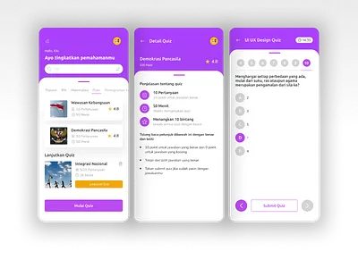 E learning App design app design education illustration mobile ui uiux ux web