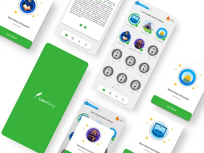 Gamification Islamic history App UI/UX design app education gamification graphic design islamic mobile ui uiux ux web