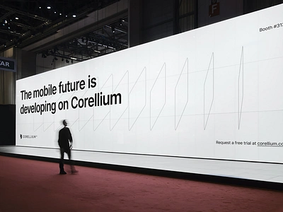 Corellium Artwork — Booth ads android banner billboard blackhat booth branding conference corellium design development device emulator ios iphone logo print security virtual virtualize