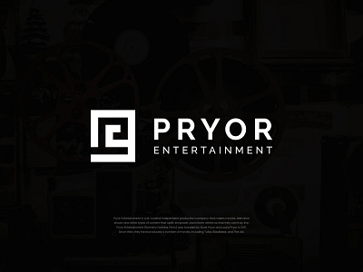 Pryor Entertainment - Logo Redesign Concept adobe blackbear branding design entertainment film graphic design illustrator list logo logomark logotype movie production pryor show tulsa typography vector wordmark