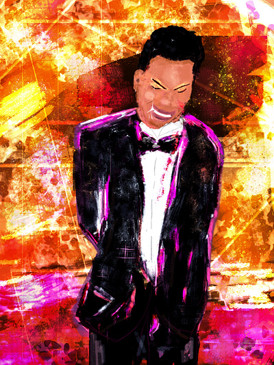 Oh Will...✨ abstract character chris rock colorful creative digital painting digital portrait face fighting illust illustration man oscar oscar 2022 portrait portrait illustration suit will smith