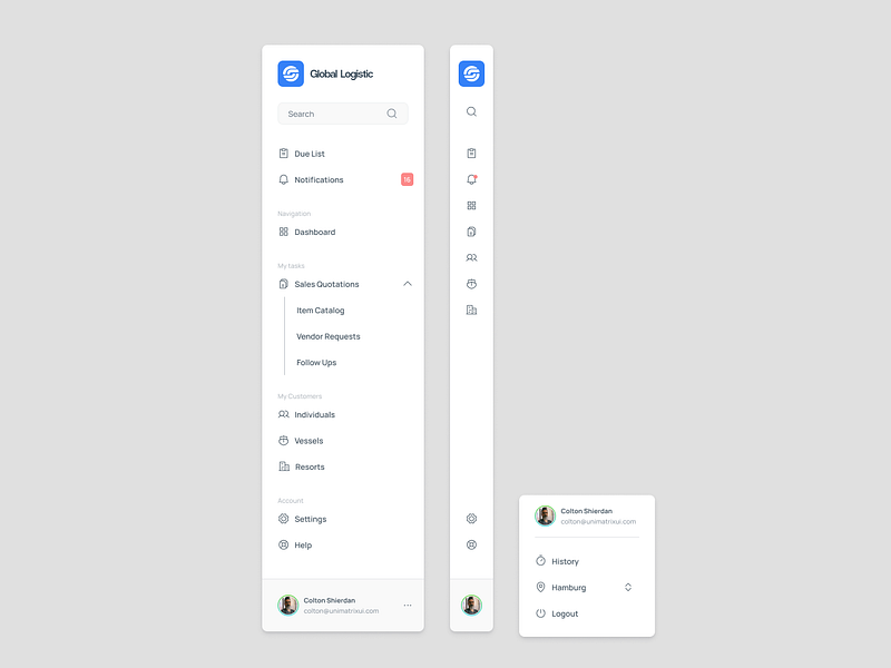 Browse thousands of Menu UI images for design inspiration | Dribbble