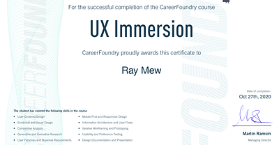 UX Immersion branding graphic design logo ui