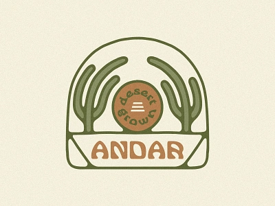 Andar Anniversary Merch andar arizona cactus desert desert grown illustration portal saguaro southwest sun sunrise sunset western