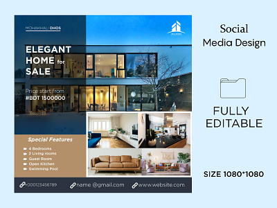 Real State Social Media Post 3d branding design graphic design homeforsale landing page luxurylifestyle motion graphics property realestateagent realestateinvesting realestateinvestor realtor ui ux webpage website design webui